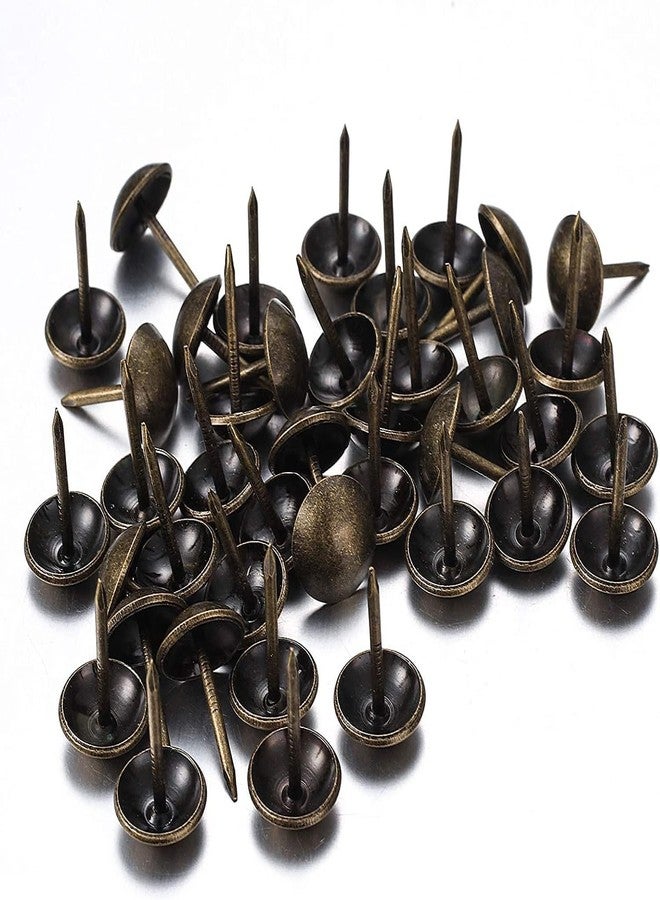 QZIBEVA Pack 50 Antique Upholstery 14 mm Decorative Furniture Sofa Thumb Tacks Nails Pins CODE-STUDS-005 - Image 5
